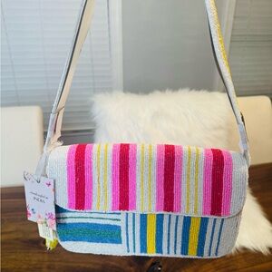 Marshalls Vibrant Striped Shoulder Bag